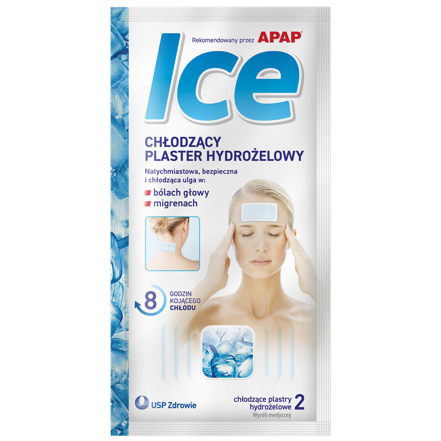 Apap Ice, cooling hydrogel patch, 2 pcs.