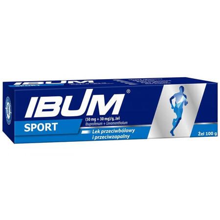 Ibum Sport (50 mg + 30 mg)/g, gel, 100 g