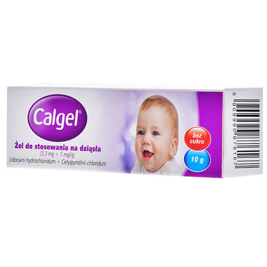 Calgel (3,3 mg + 1mg )/g, gomma gel per bambini a partire da 3 mesi, 10 g