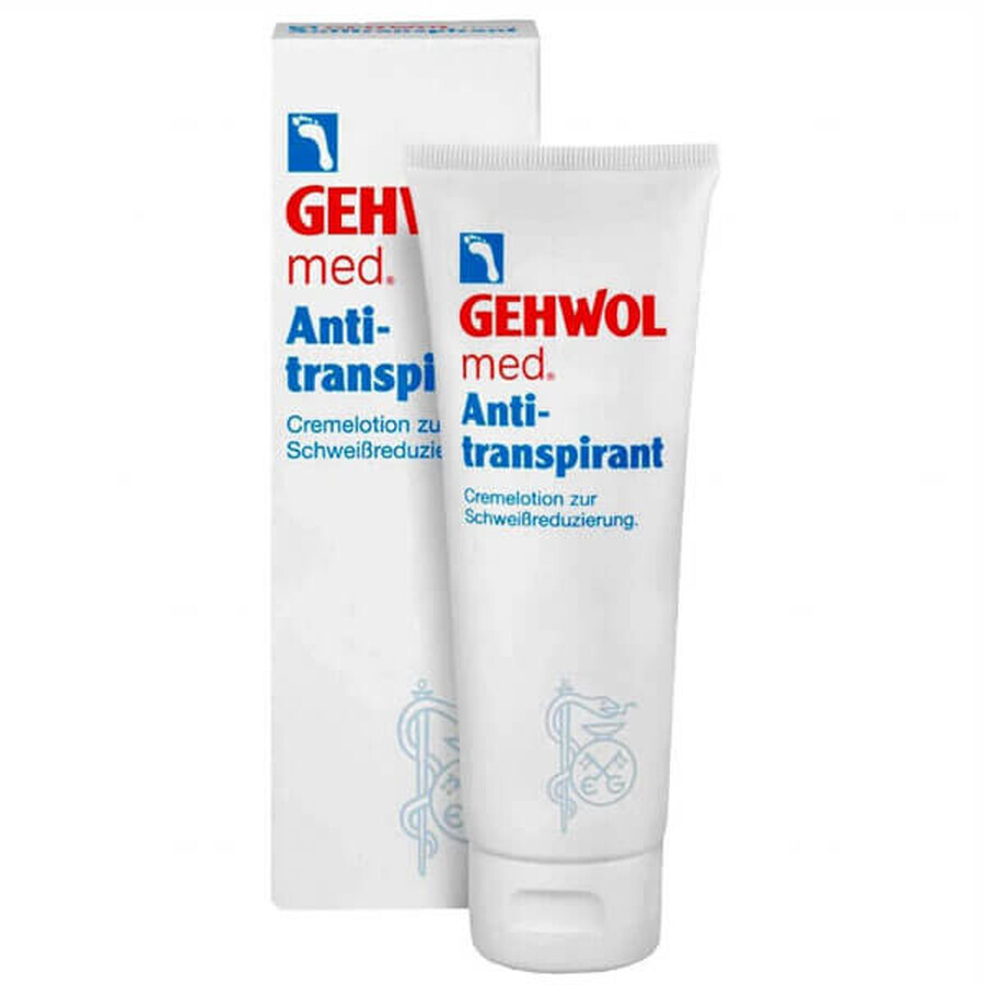 Gehwol med Anti-traspirante, lozione antitraspirante per i piedi, 125 ml