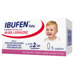 Ibufen Baby 125 mg, Zäpfchen ab 2 Jahren, 5 Stück