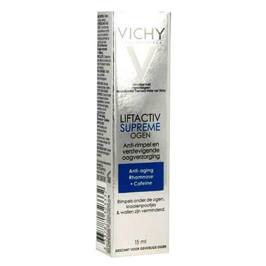 Vichy Liftactiv Supreme, trattamento antirughe liftante per il contorno occhi, 15 ml