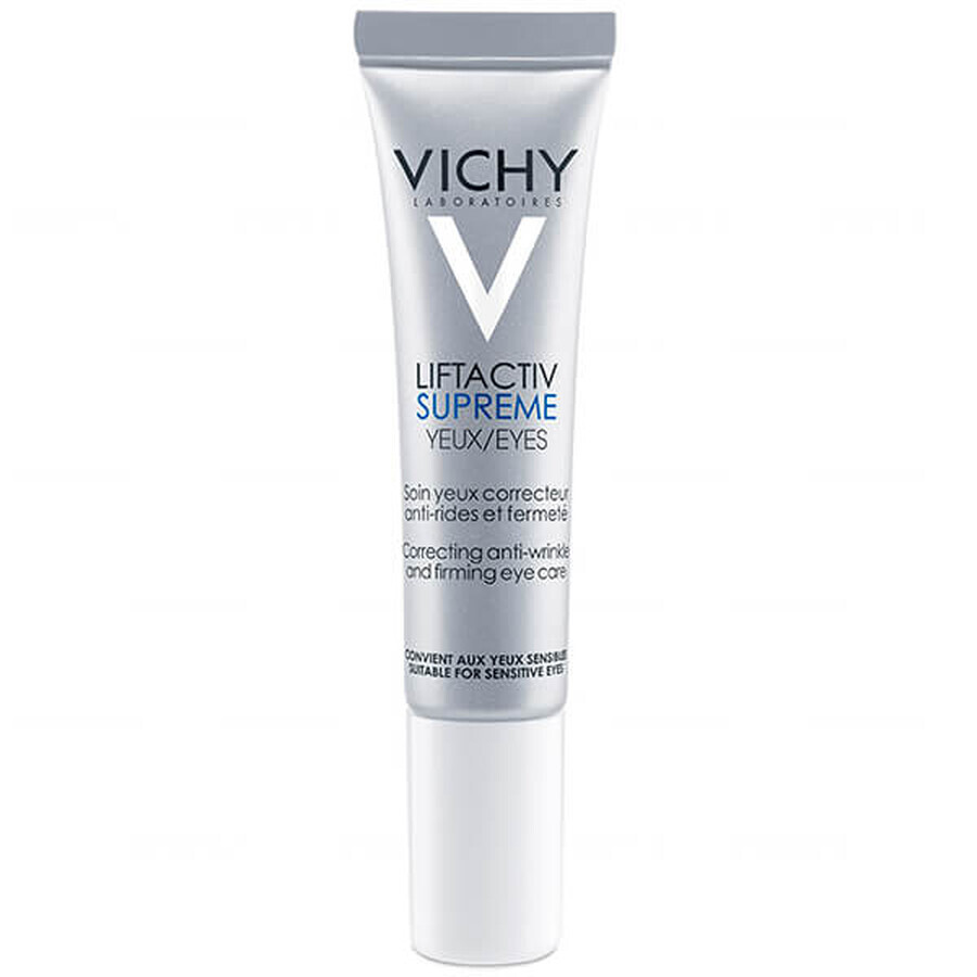 Vichy Liftactiv Supreme, trattamento antirughe liftante per il contorno occhi, 15 ml