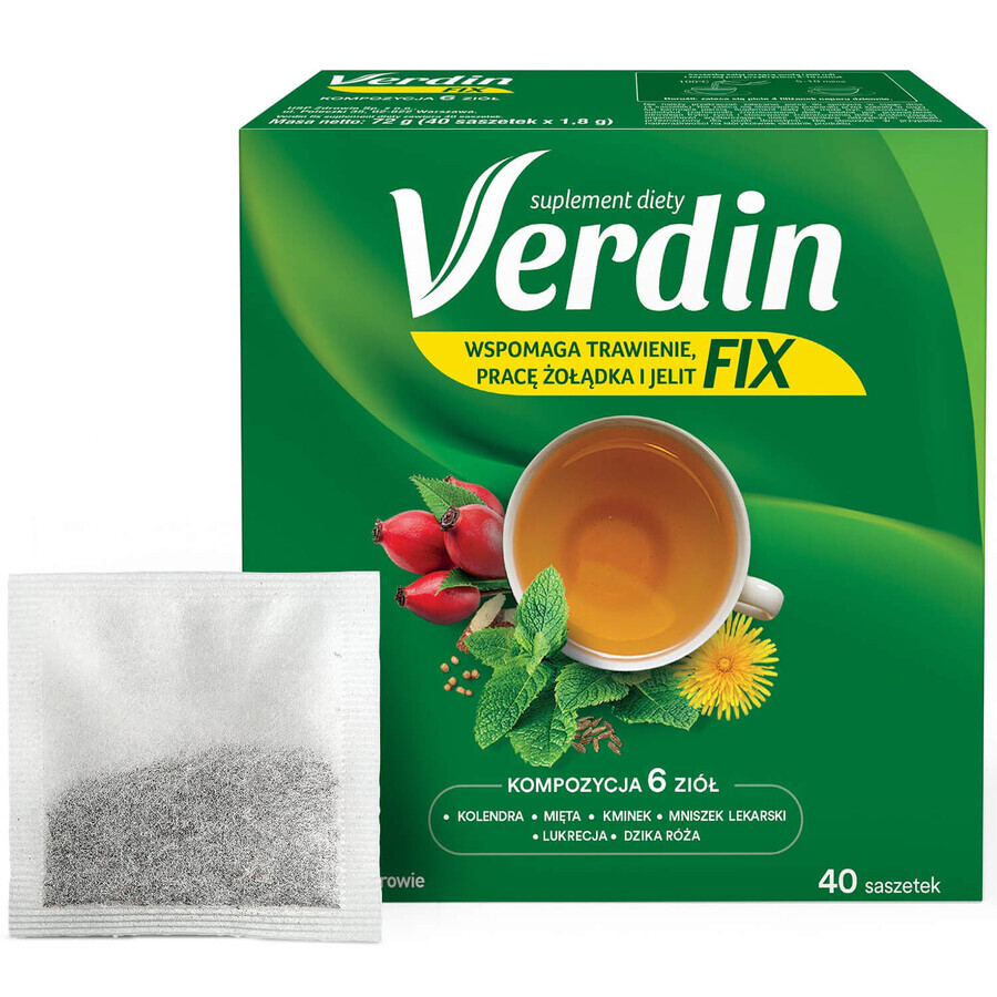 Verdin Fix, 40 bustine