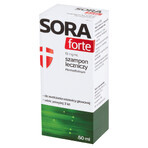 Sora Forte 10 mg/ml, shampoo medicinale contro i pidocchi, 50 ml