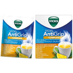 Vicks AntiGrip Complex 500 mg + 200 mg + 10 mg, poudre pour solution orale, 10 sachets