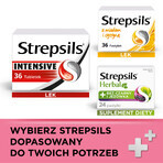 Strepsils Junior 1.2 mg + 0.6 mg, sugar-free, strawberry flavor, 24 tablets