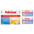 Febrisan (750 mg + 60 mg + 10 mg)/ 5 g, polvo efervescente, 12 sobres