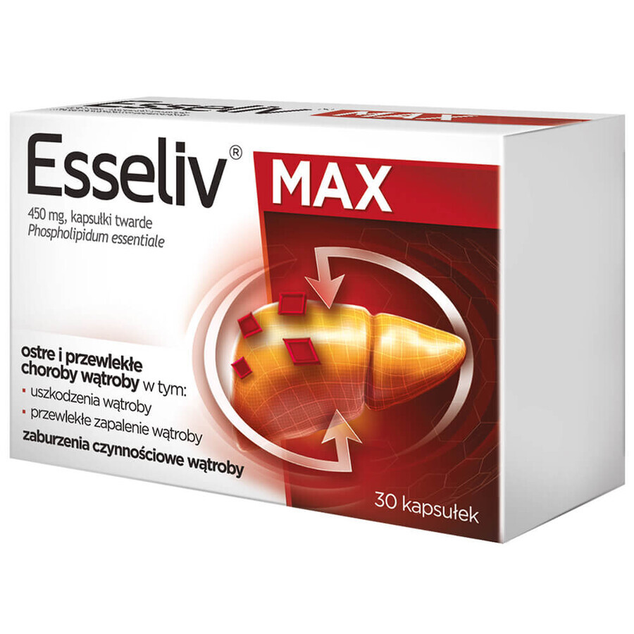 Esseliv Max 450 mg, 30 capsule rigide