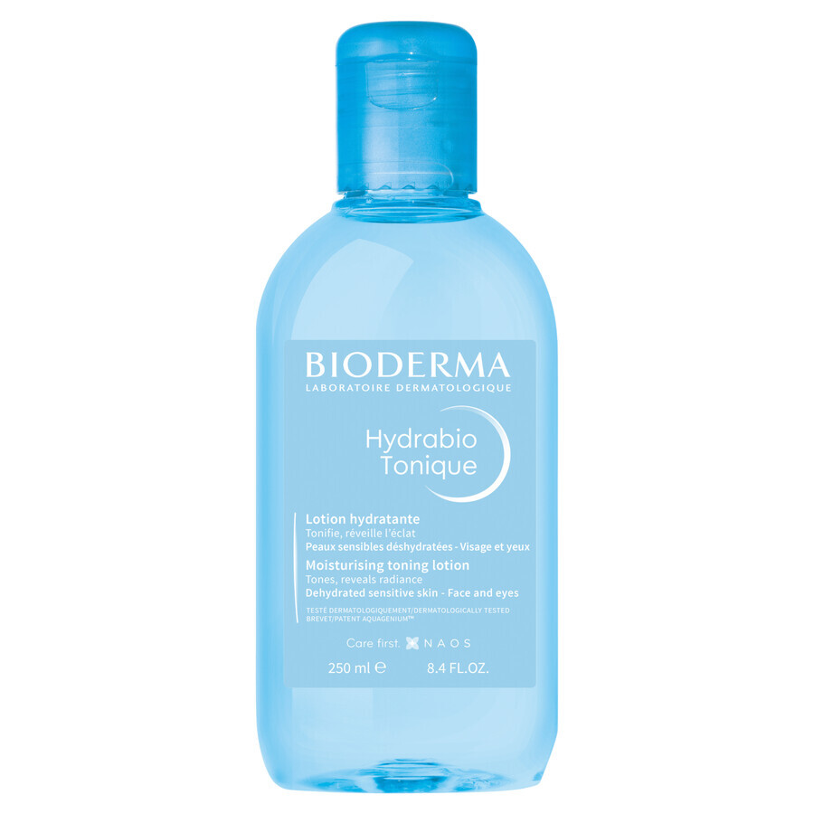 Bioderma Hydrabio Tonique, tonico idratante, pelle disidratata e sensibile, 250 ml