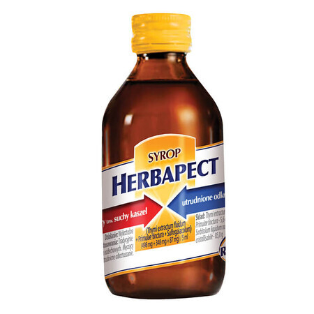 Herbapect (498 mg + 348 mg + 87 mg)/ 5 ml, sirop, 240 g