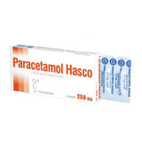 Paracetamol Hasco 250 mg, rectal suppositories, 10 pieces