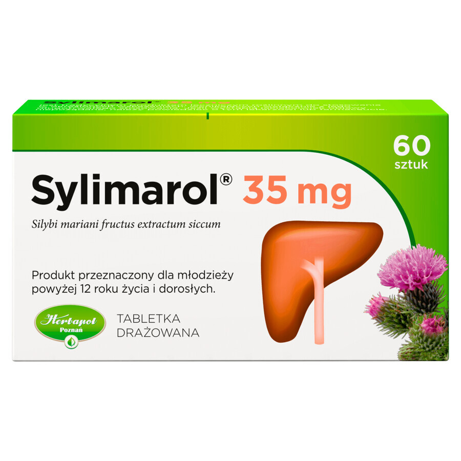 Sylimarol 35 mg, 60 irritated tablets