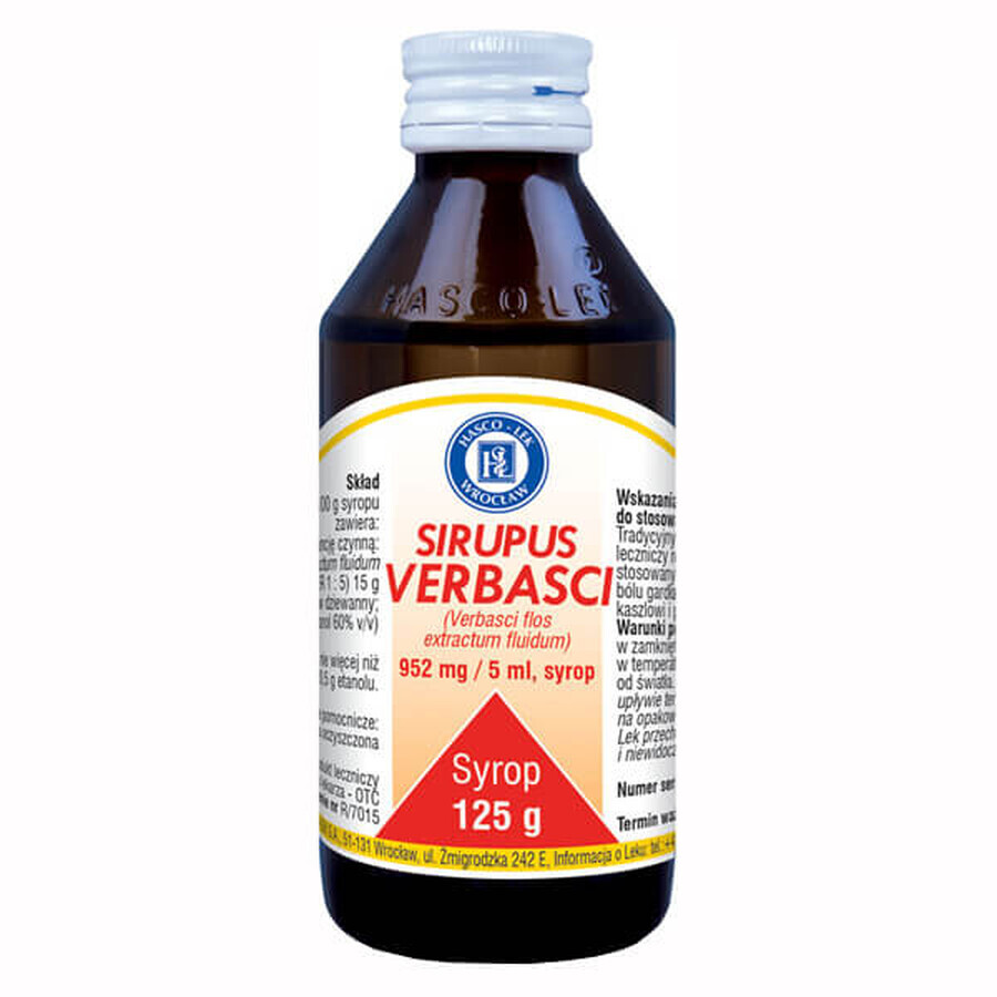 Sirupus Verbasci 952 mg/ 5 ml, sciroppo, 125 g