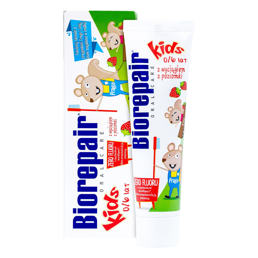 Biorepair Kids, dentifricio per bambini da 0 a 6 anni, 50 ml