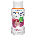 Resource 2.0 + Fibre, integratore alimentare, gusto frutta di bosco, 4 x 200 ml