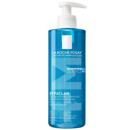 La Roche-Posay Effaclar, gel detergente per pelli grasse e sensibili, 400 ml