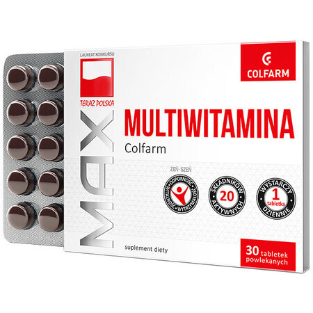 Max Multivitamina, 30 tabletas recubiertas