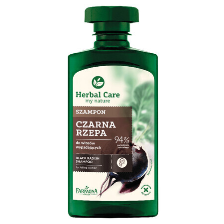 Farmona Herbal Care, șampon pentru păr căzut, nap negru, 330 ml