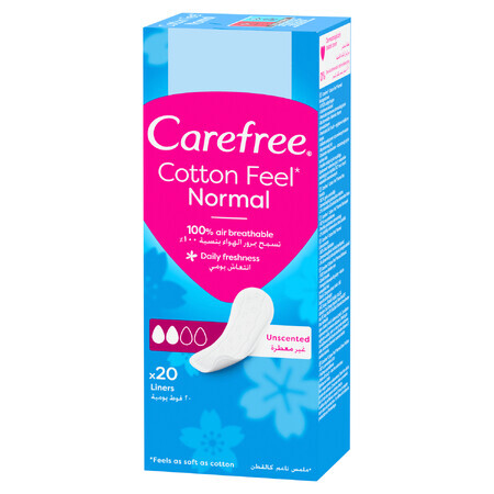 Assorbenti igienici Carefree, estratto di cotone, 20 pz.