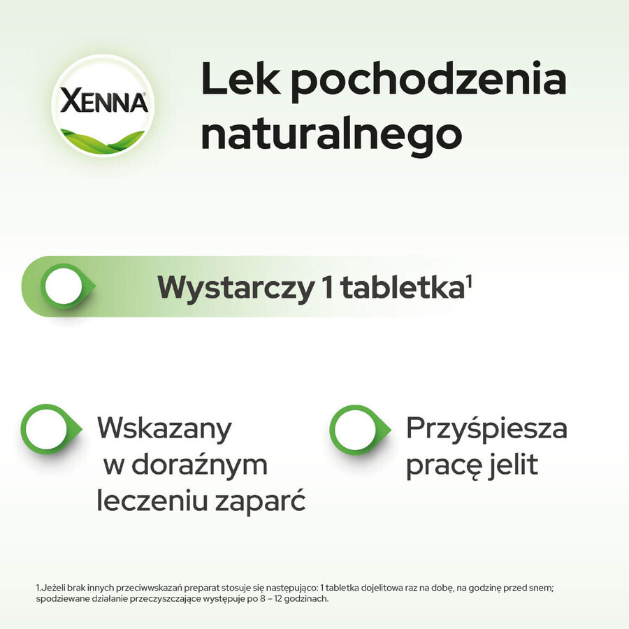 Xenna Extra Comfort 20 mg, 10 comprimidos recubiertos de azúcar