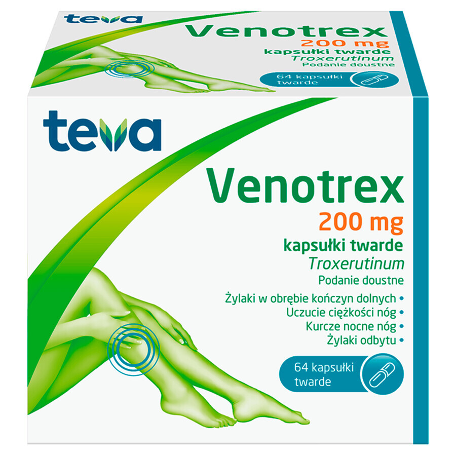 Venotrex 200 mg, 64 harde capsules