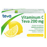 Vitamin C Teva 200 mg, 50 film-coated tablets