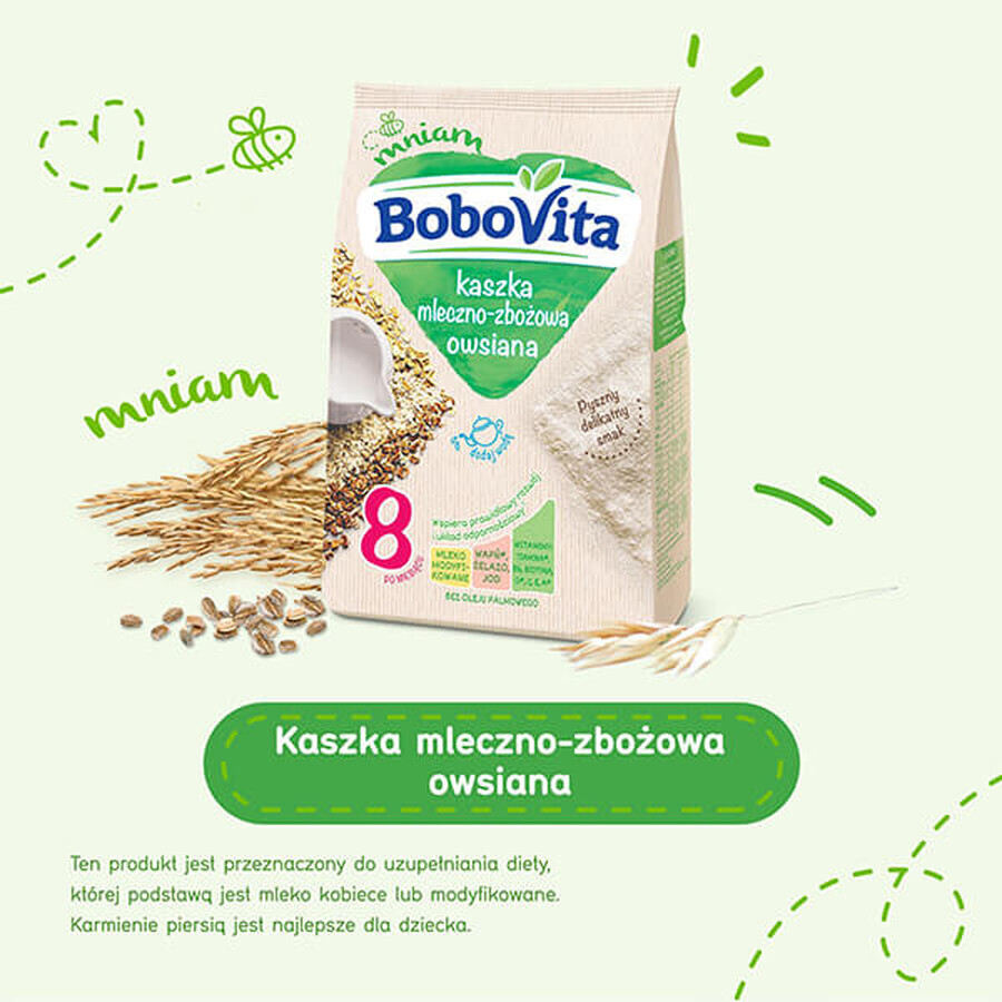 BoboVita Porridge di cereali al latte, farina d'avena, dopo 8 mesi, 230 g