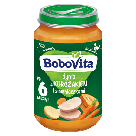 BoboVita Dinner, zucca con pollo e patate, dopo 6 mesi, 190 g