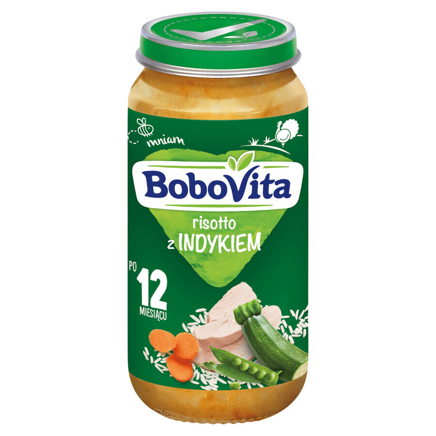 BoboVita Lunch, risotto al tacchino, dopo 12 mesi, 250 g