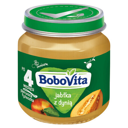 BoboVita Dessert, mela e zucca, dopo 4 mesi, 125 g