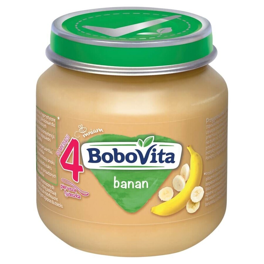 BoboVita Dessert, banana, dopo 4 mesi, 125 g