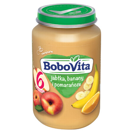 BoboVita Dessert, mela, banana e arancia, dopo 6 mesi, 190 g