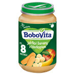 BoboVita Dessert, mela e banana con biscotto, dopo 8 mesi, 190 g