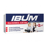 Ibum for children 125 mg, suppositories from 2 years of age, 10 pieces