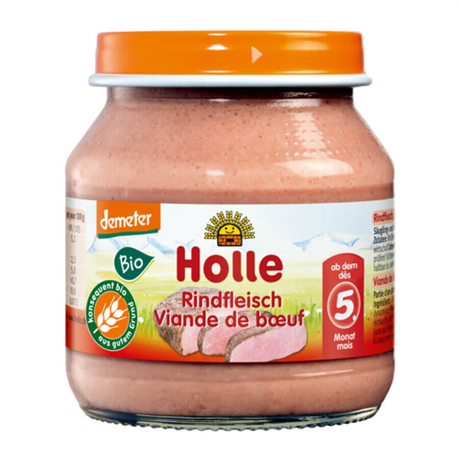 Holle, Bio-Gericht, reines Rindfleisch, gerieben, nach 5 Monaten, 125 g