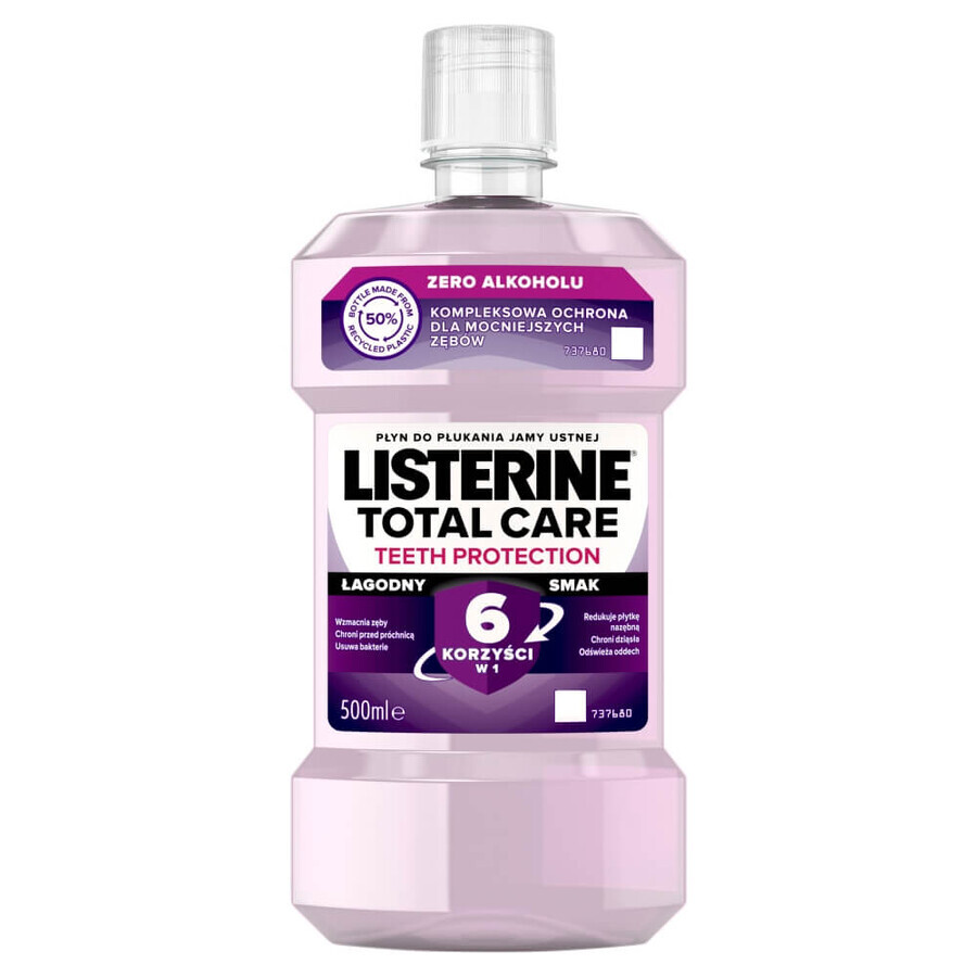 Listerine Total Care Zero, collutorio, 500 ml