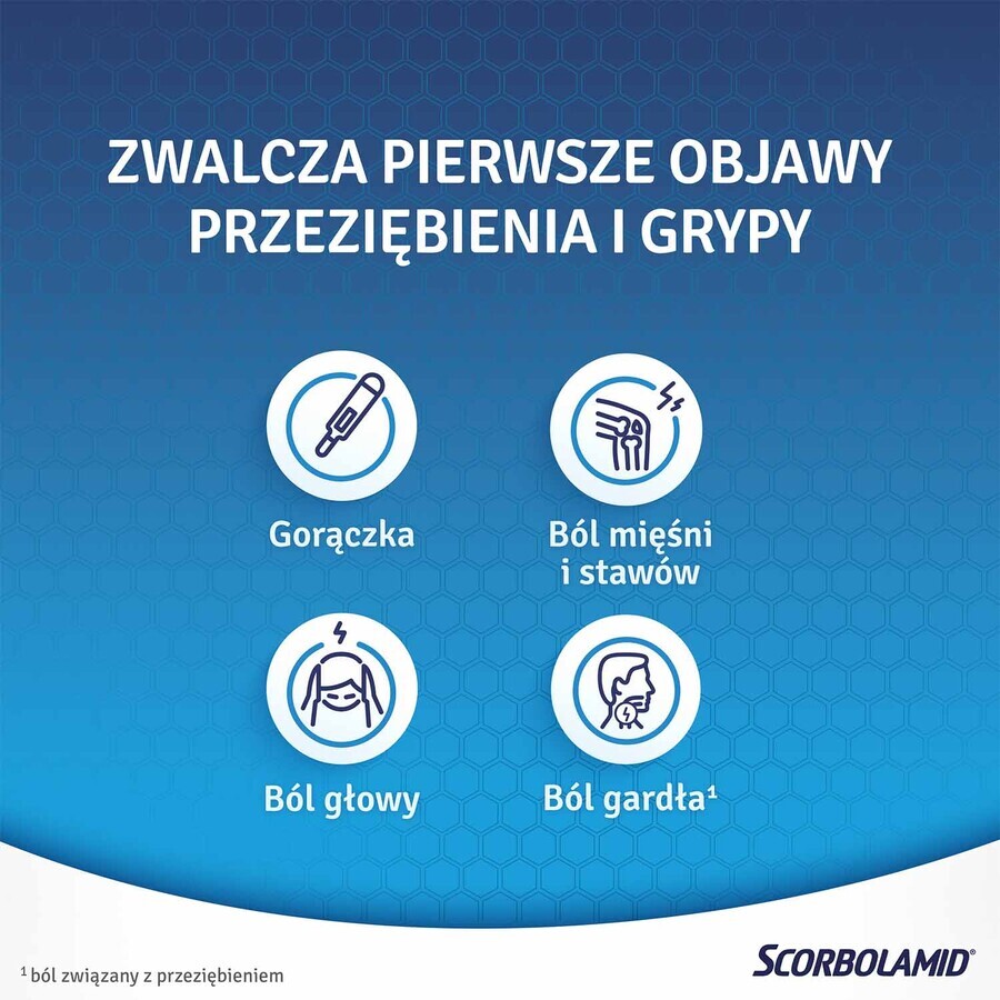 Scorbolamid 300 mg + 100 mg + 5 mg, 20 comprimés irrités