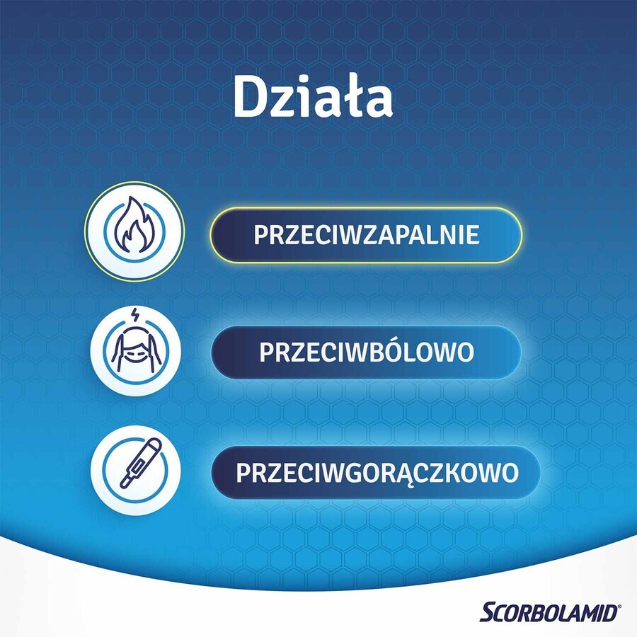 Scorbolamid 300 mg + 100 mg + 5 mg, 20 comprimés irrités