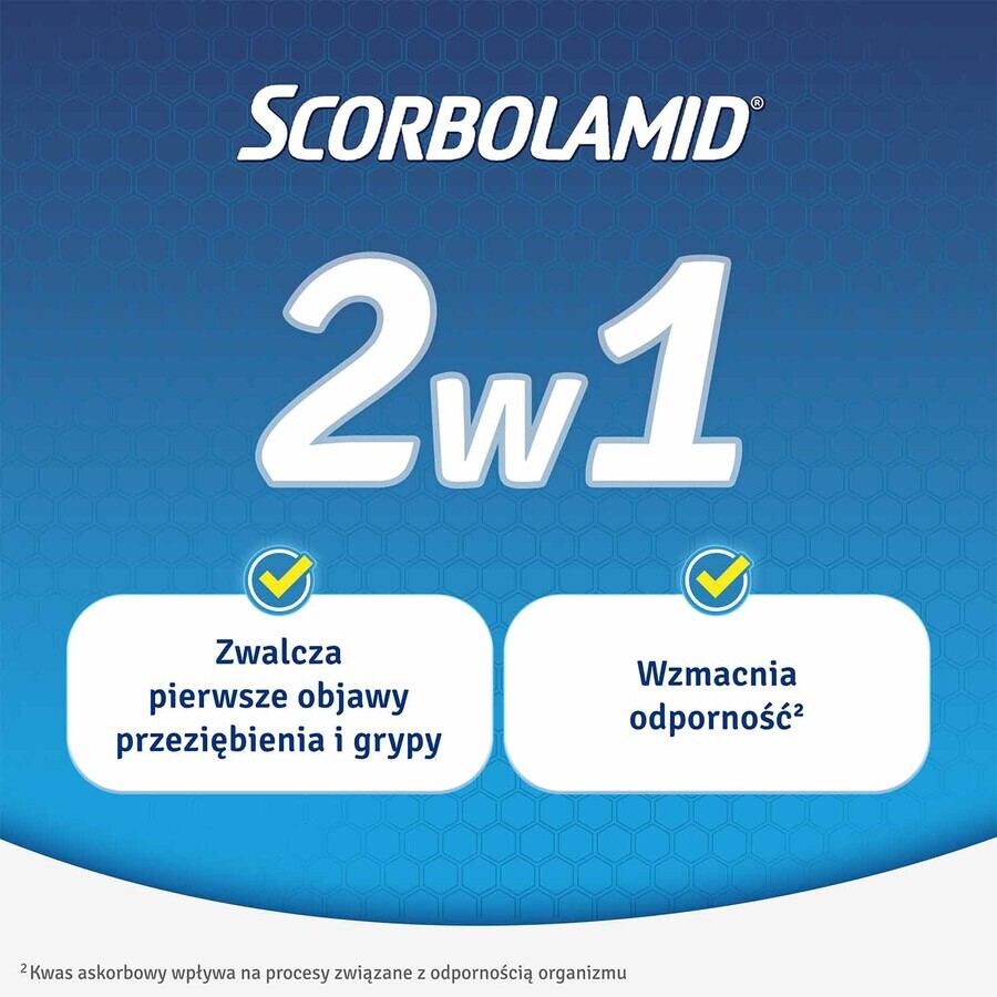 Scorbolamid 300 mg + 100 mg + 5 mg, 20 comprimés irrités