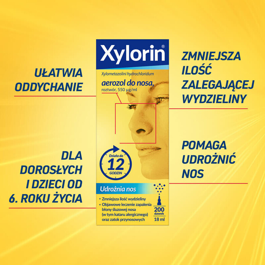 Xylorin 550 μg/ml, nasal spray, 18 ml