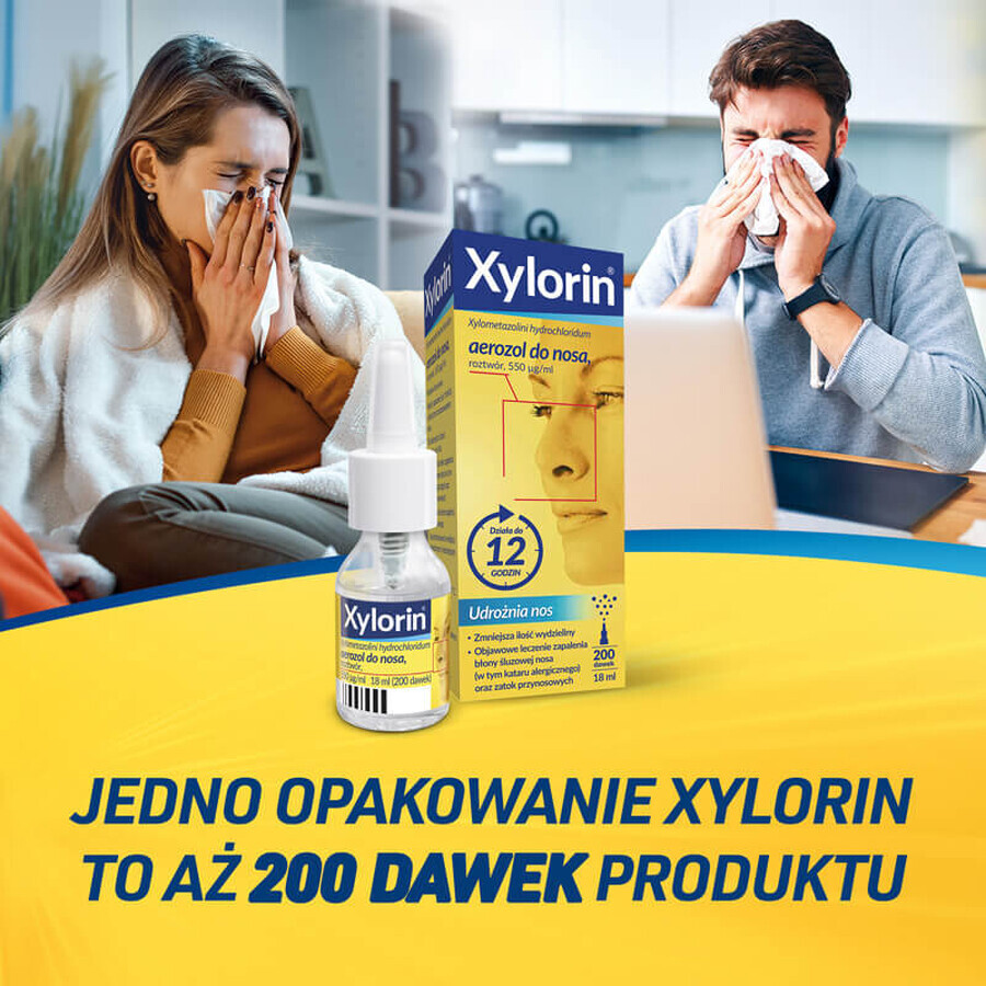 Xylorin 550 μg/ml, nasal spray, 18 ml