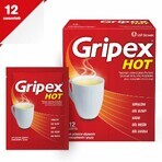 Gripex Caliente 650 mg + 50 mg + 10 mg, 12 sobres