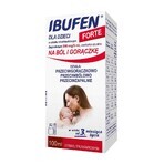 Ibufen for children Forte strawberry flavor 200 mg/ 5 ml, oral suspension from 3 months, 40 ml