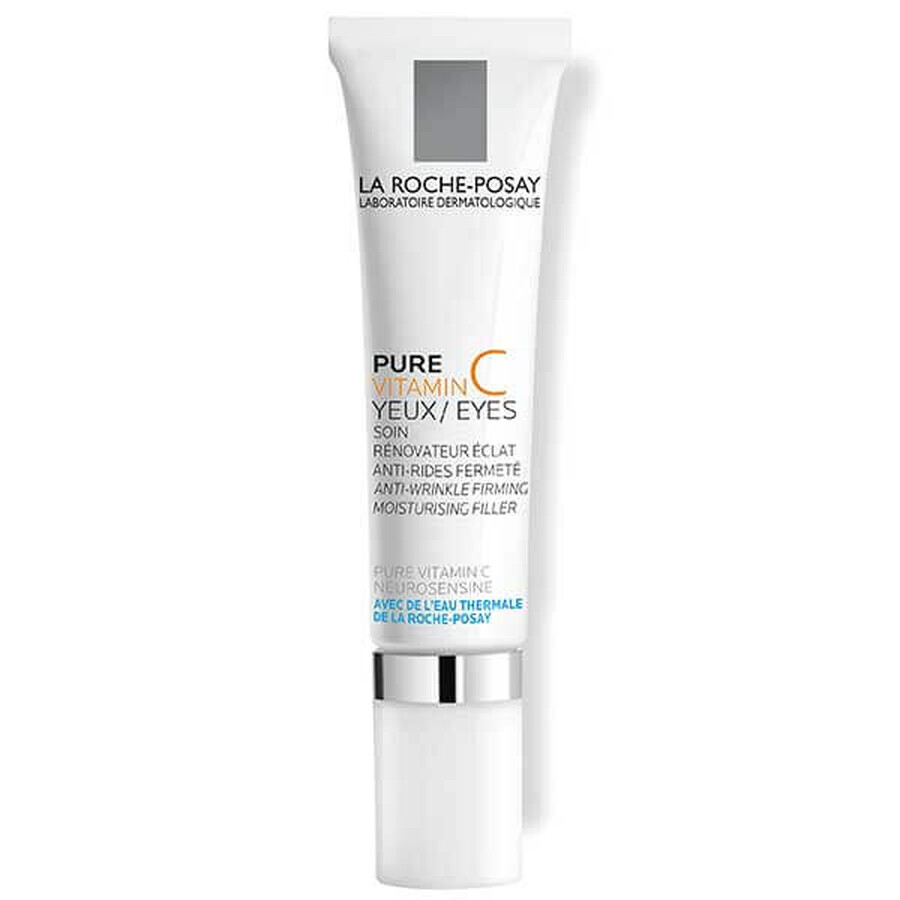 La Roche-Posay Pure Vitamin C Eyes, trattamento intensivo idratante e rassodante antirughe per il contorno occhi, 15 ml