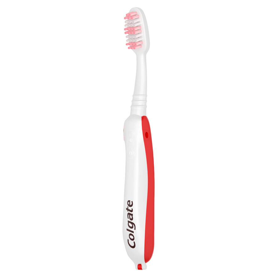 Colgate Portable/Travel, spazzolino pieghevole da viaggio, morbido, 1 pezzo