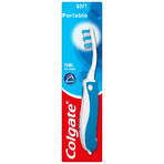 Colgate Portable/Travel, spazzolino pieghevole da viaggio, morbido, 1 pezzo