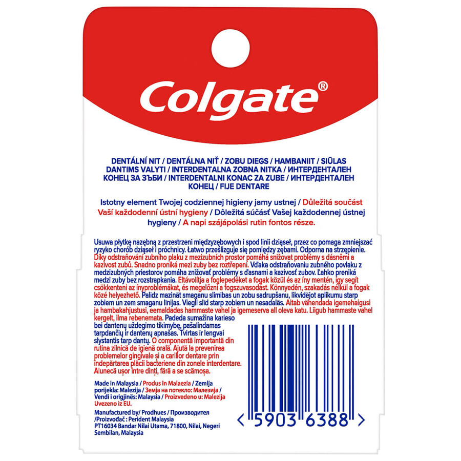 Colgate Total Pro-Gum Health, filo interdentale, 50 m