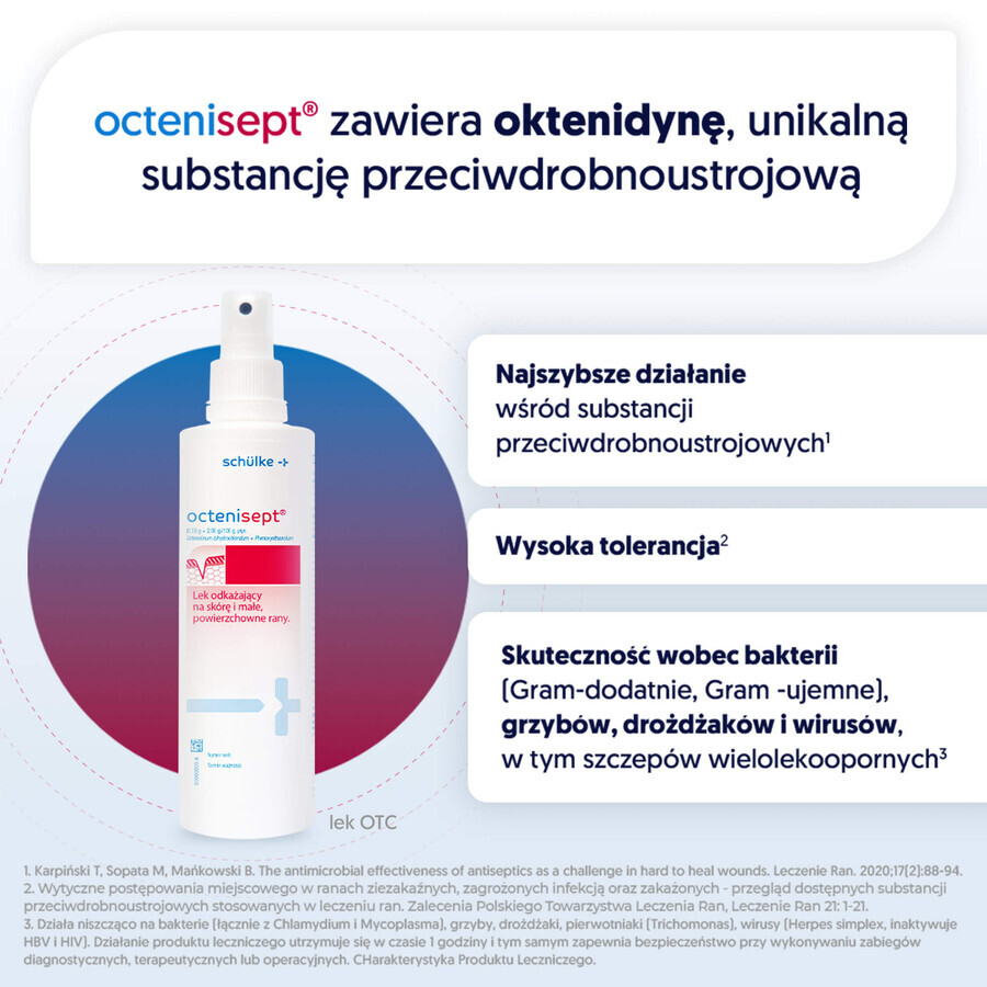 Octenisept (0.10 g + 2 g)/100 g, liquid, 250 ml