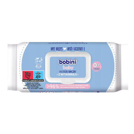 Bobini Baby, salviette umidificate con vitamina E, 70 pz.